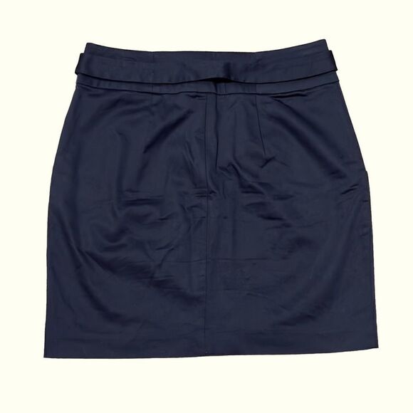 Banana Republic Factory Petite Black Front Zip Mini Skirt Size 2P - Picture 2 of 12